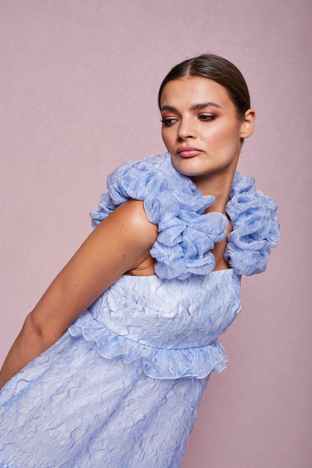 MAXI DRESS WITH RUFFLES