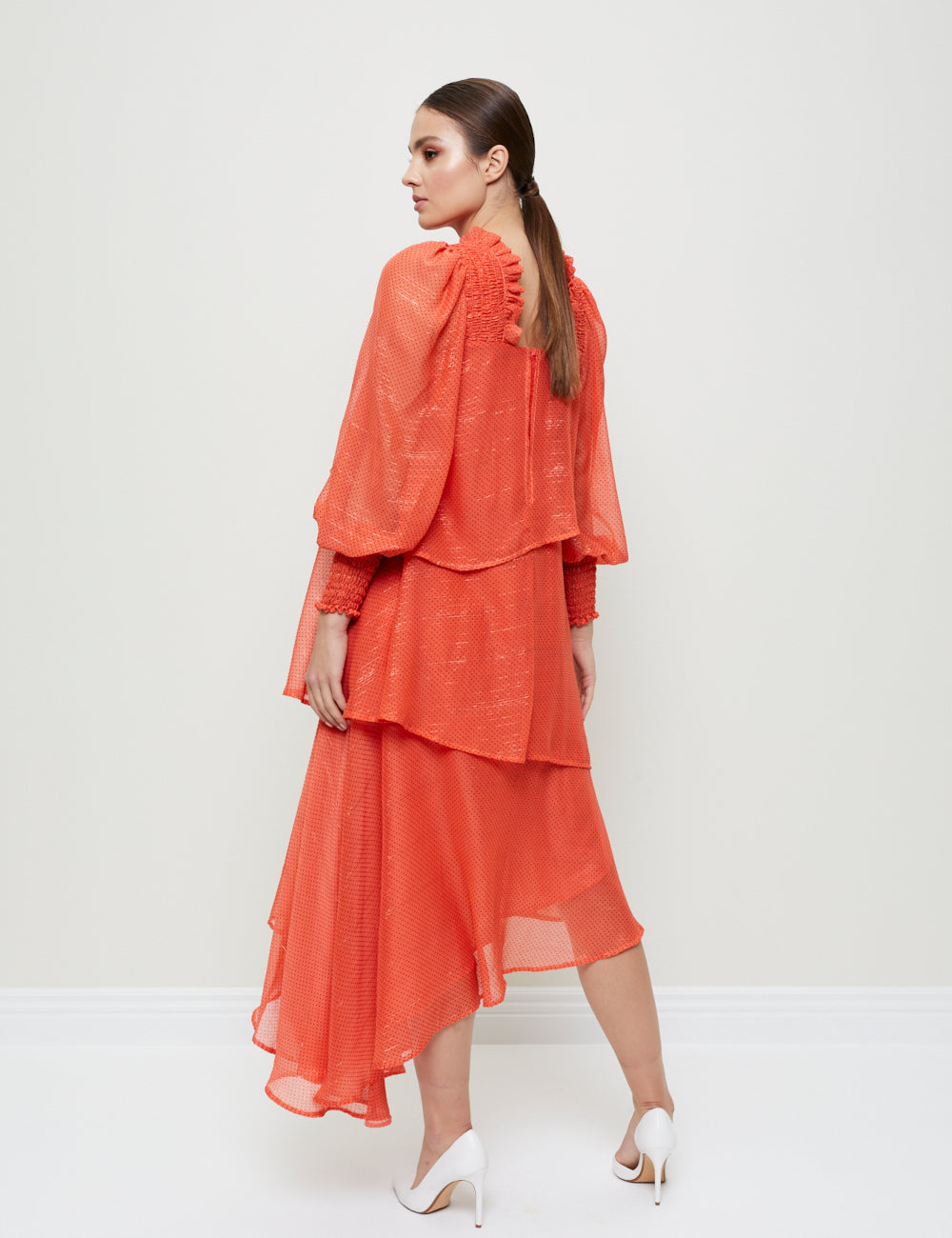LOOSE-FIT DRESS WITH RUFFLES