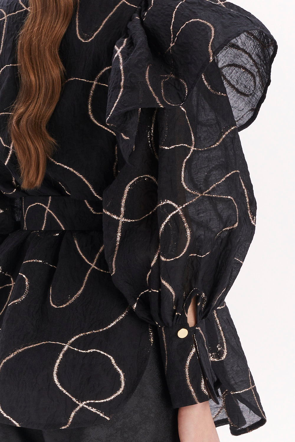 LONG BLOUSE WITH LONG SLEEVES AND A WAIST BELT