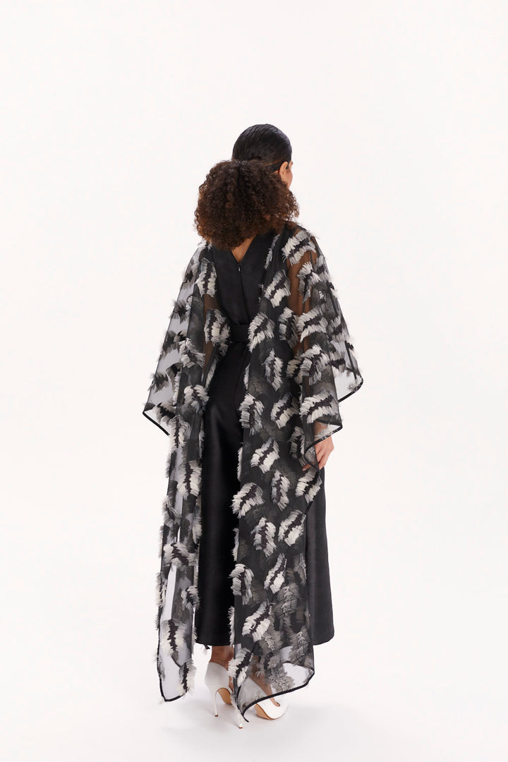 JUMPSUIT WITH WIDE LEGS AND CAPE