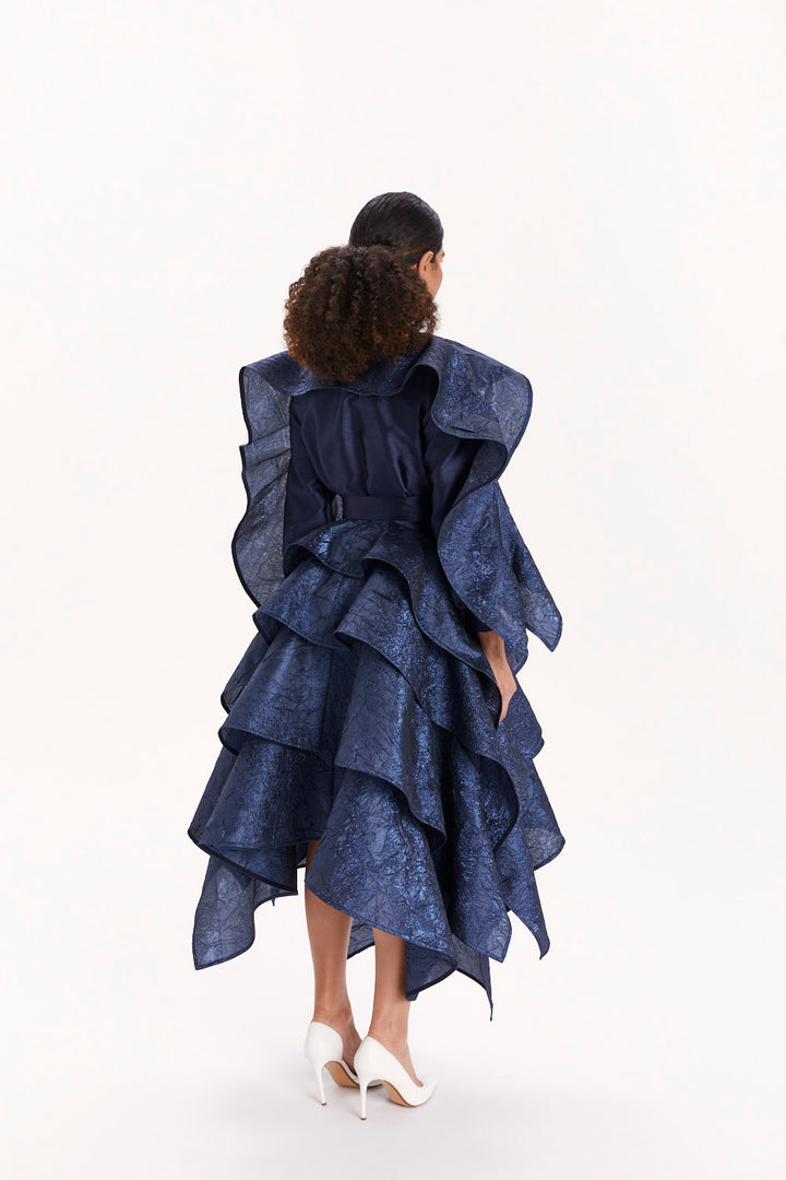 ASYMMETRICAL RUFFLED SKIRT