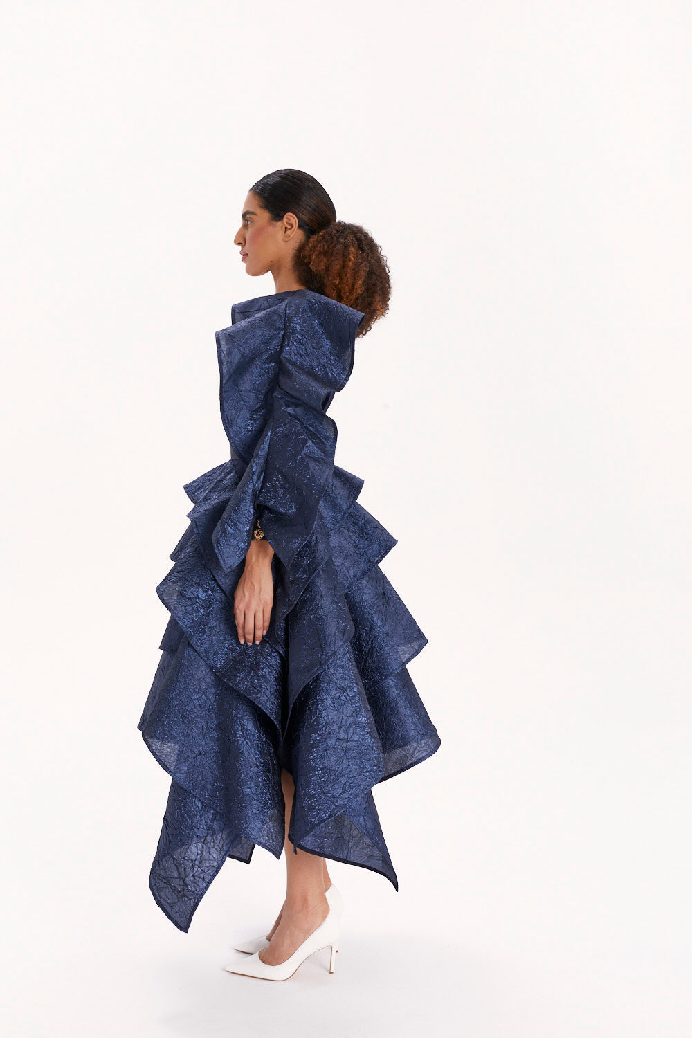 ASYMMETRICAL RUFFLED SKIRT