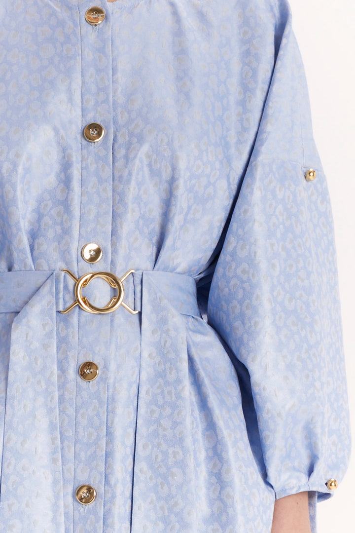 LONG BLOUSE WITH A BELT