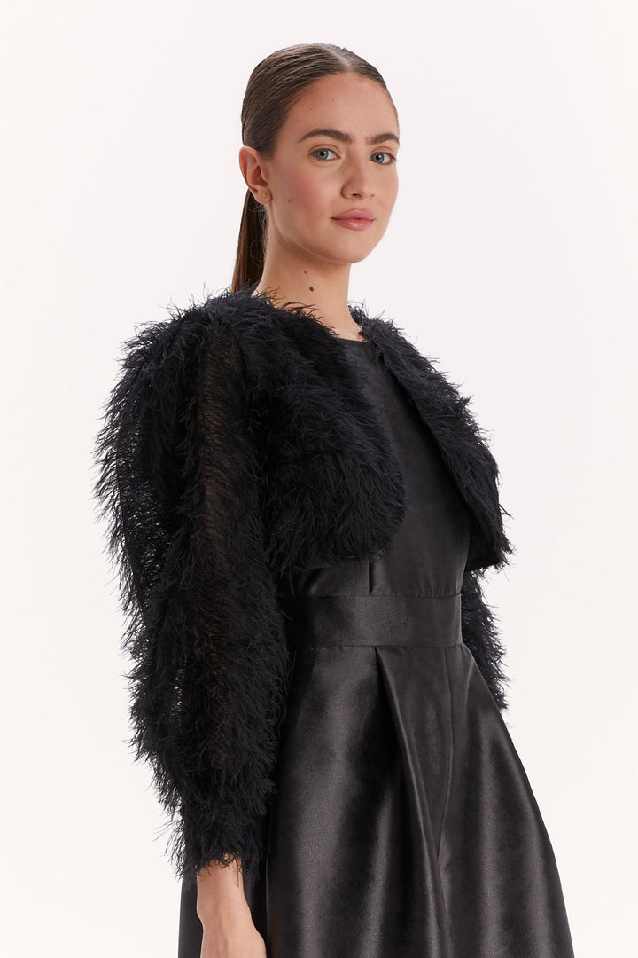JUMPSUIT WITH OVERLAY AND WIDE LEGS