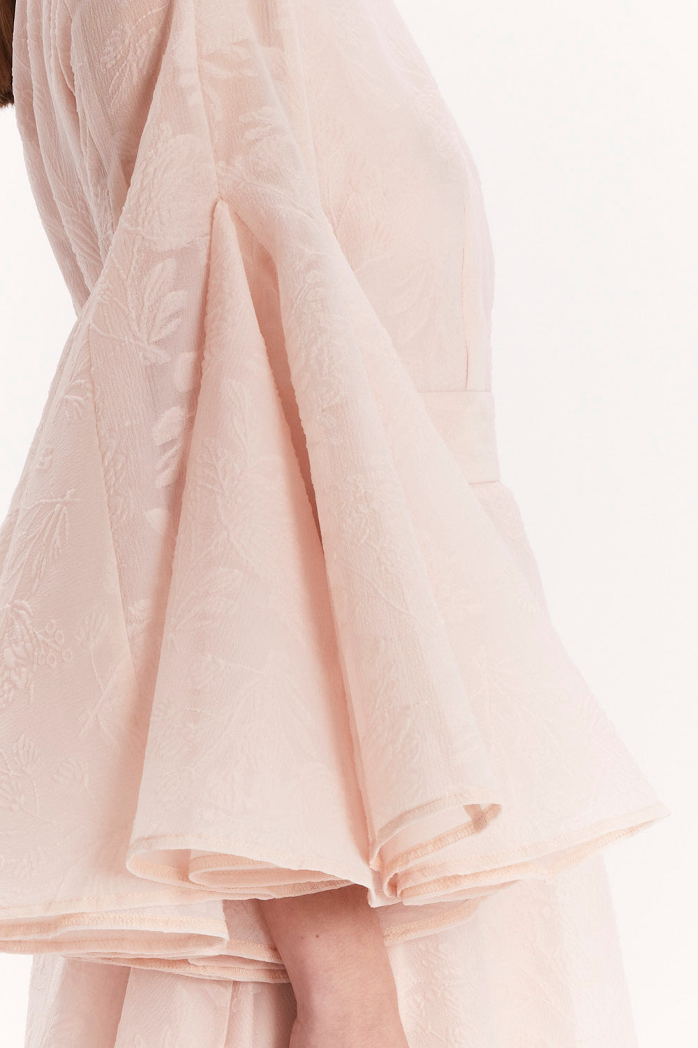 DRESS WITH FLARED SLEEVES