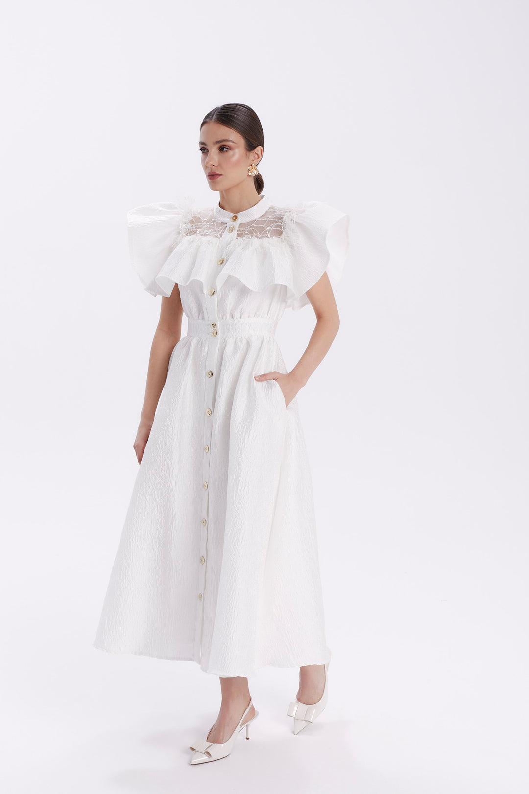 ORIANA ROMANTIC MIDI DRESS