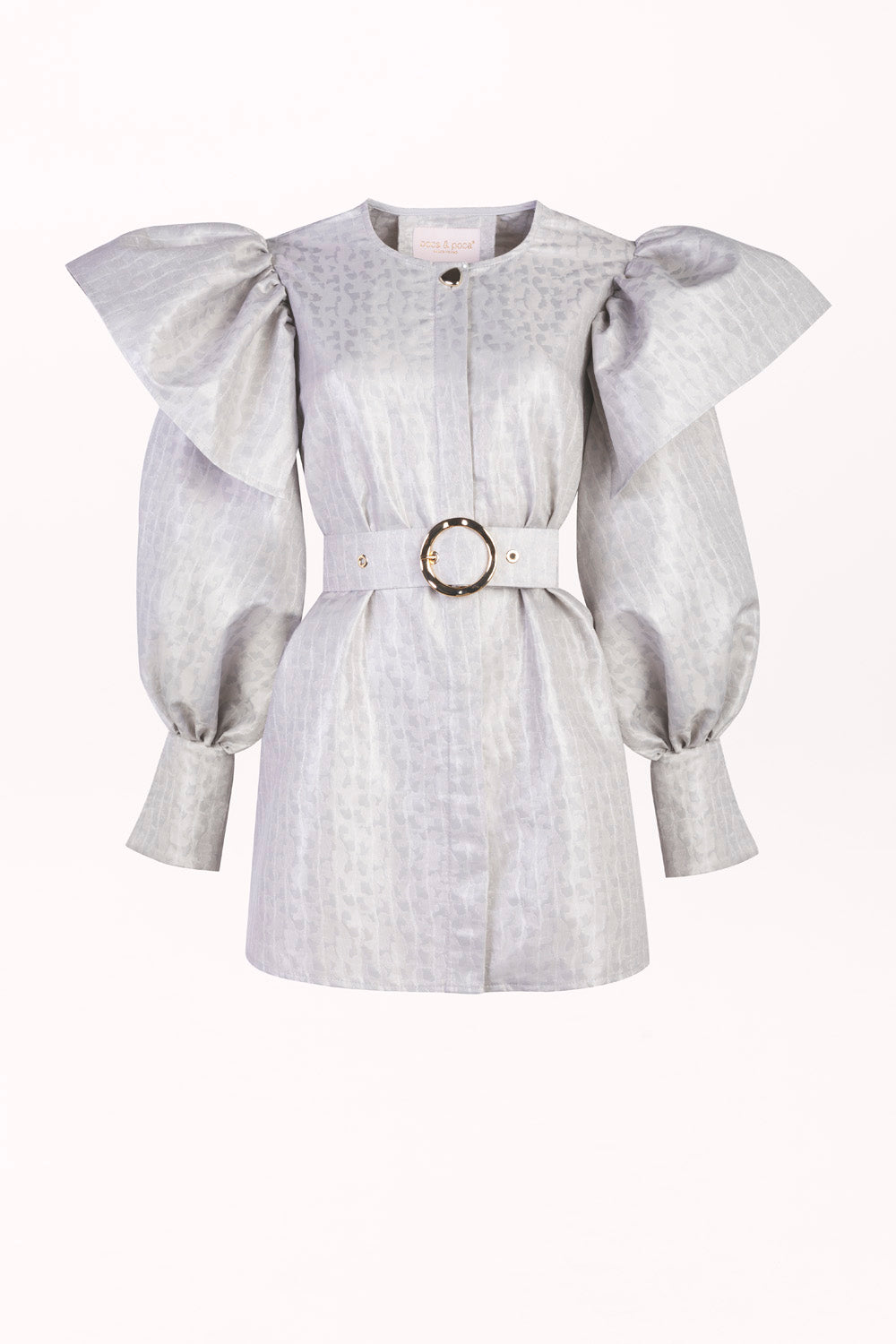 BLOUSE WITH LONG SLEEVES AND A WAIST BELT