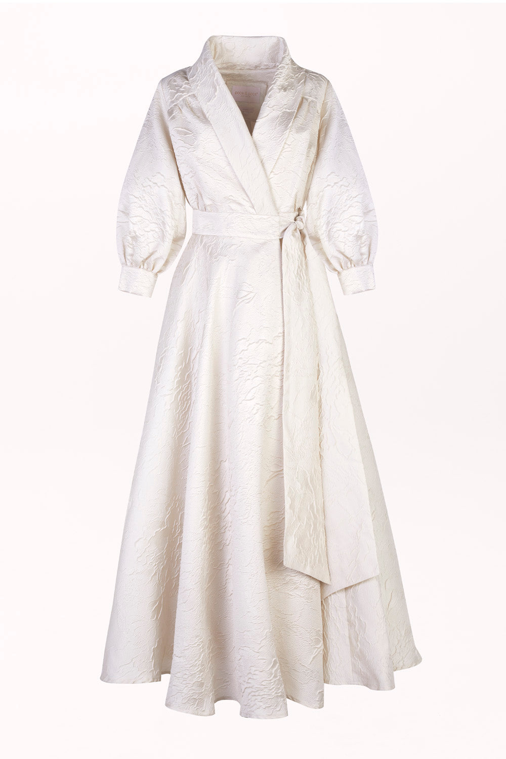 ENVELOPE DRESS WITH A COLLAR AND FLARED SKIRT