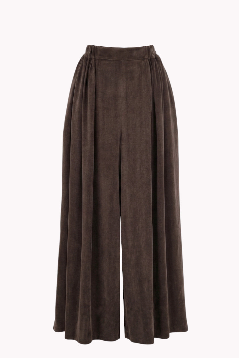 FLORELLA PALAZZO PANTS WITH A HIGH-WAIST AND PLEATS