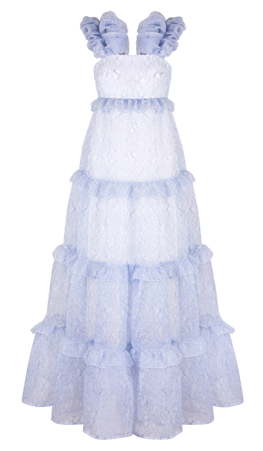 MAXI DRESS WITH RUFFLES