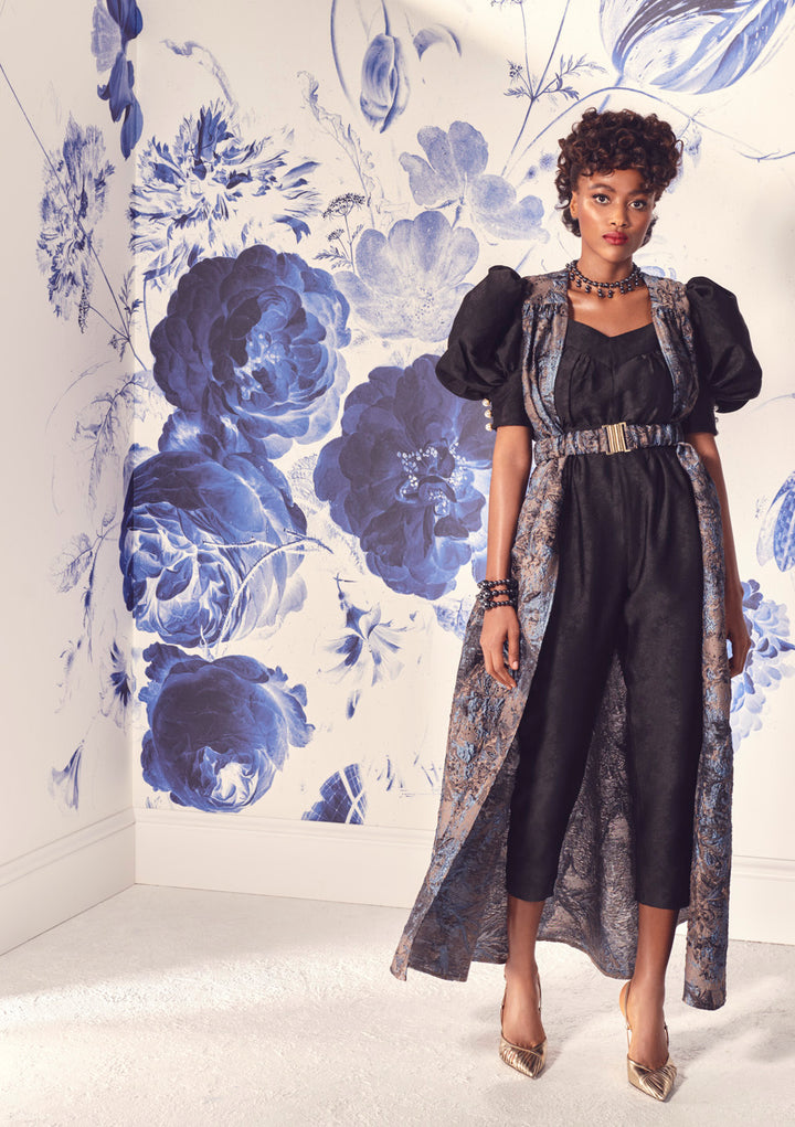MAXI CAPE WITH A BELT