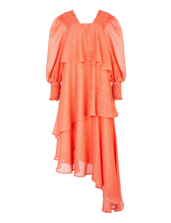 LOOSE-FIT DRESS WITH RUFFLES