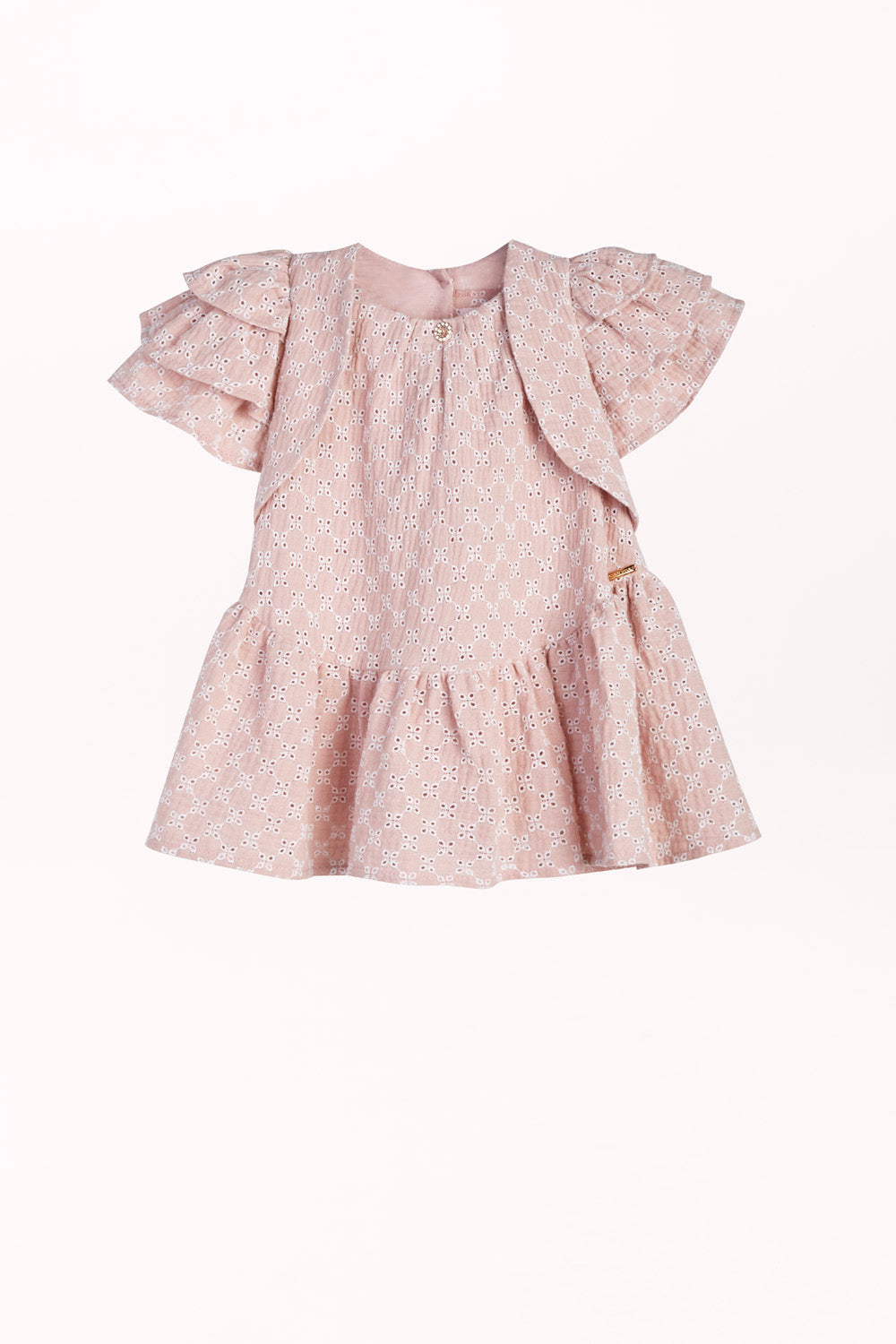 DRESS WITH EMBROIDERED FLOWERS