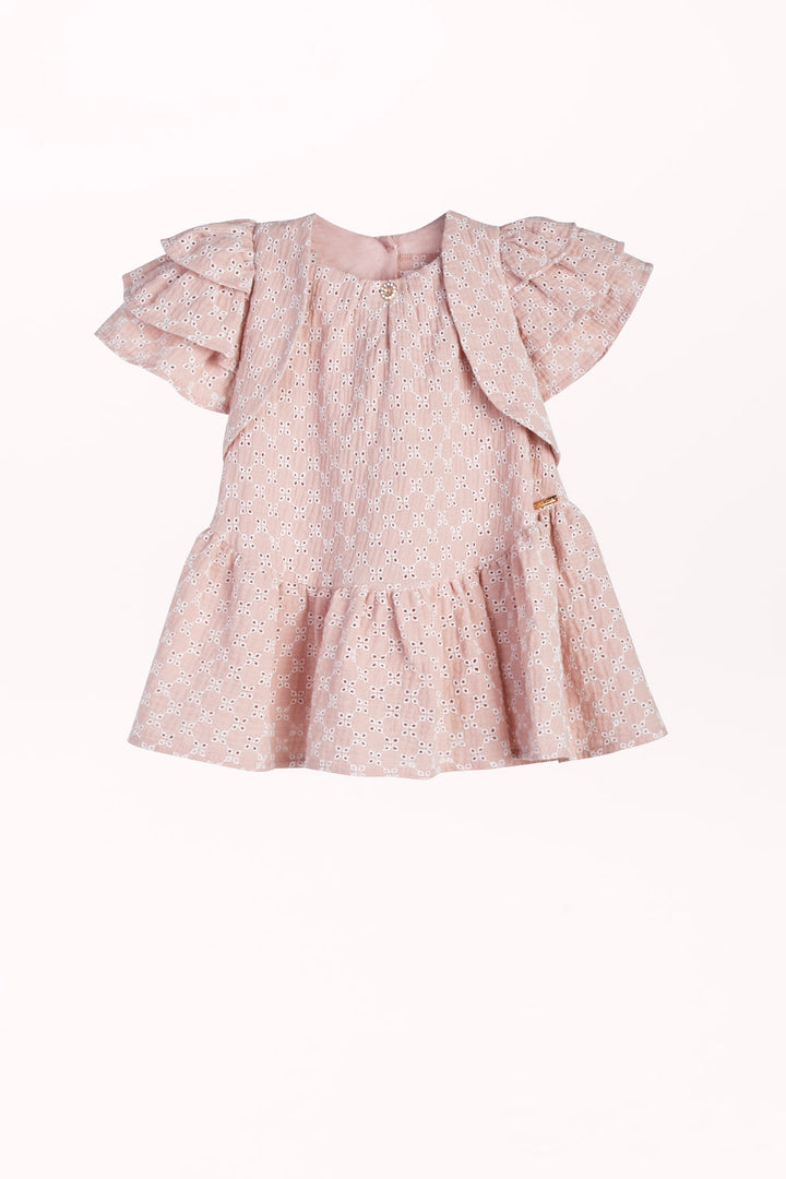 DRESS WITH EMBROIDERED FLOWERS