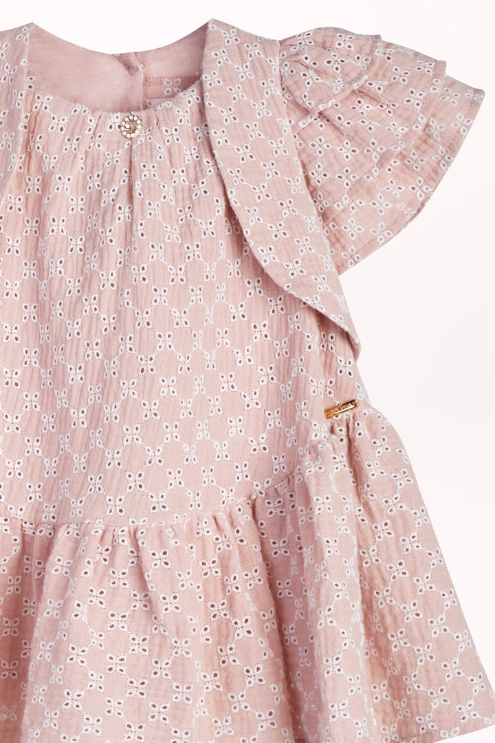 DRESS WITH EMBROIDERED FLOWERS