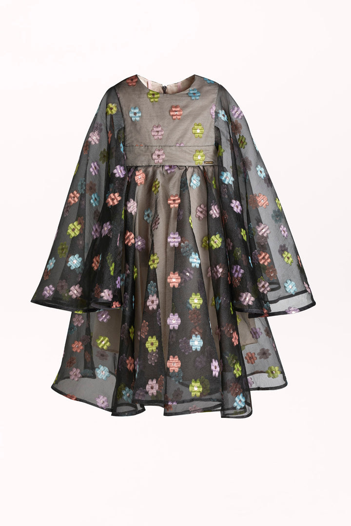 DRESS WITH EMBROIDERED FLOWERS