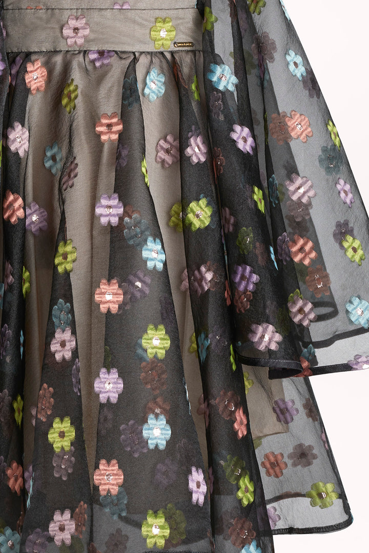 DRESS WITH EMBROIDERED FLOWERS