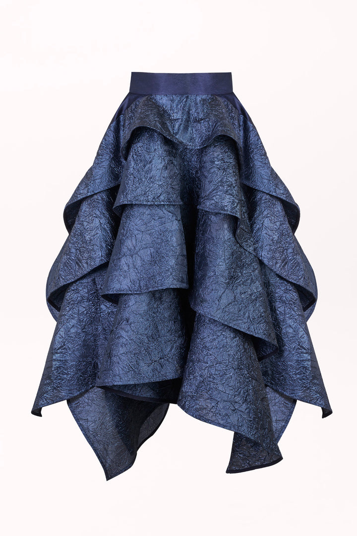 ASYMMETRICAL RUFFLED SKIRT