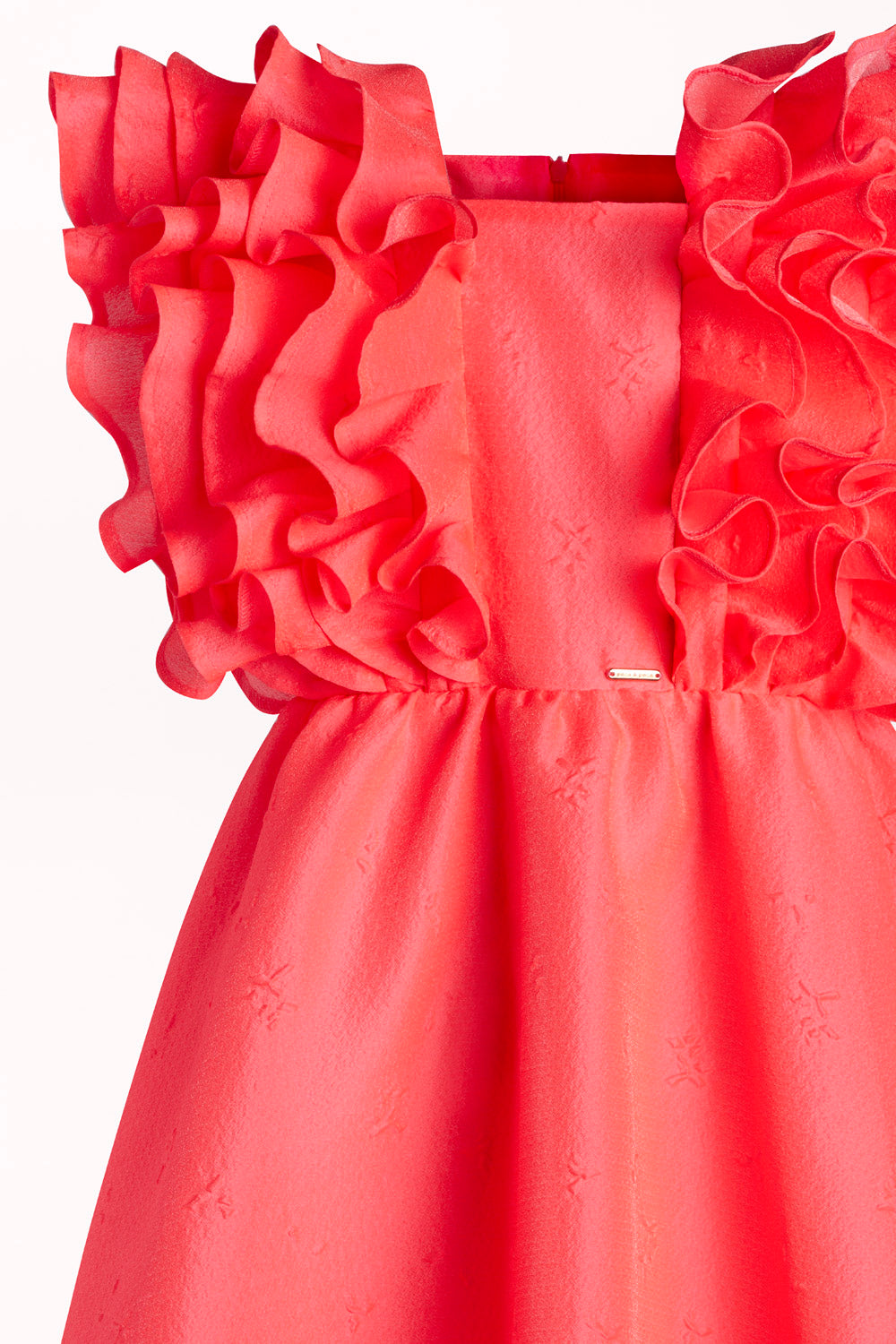 FLARED DRESS WITH RUFFLES