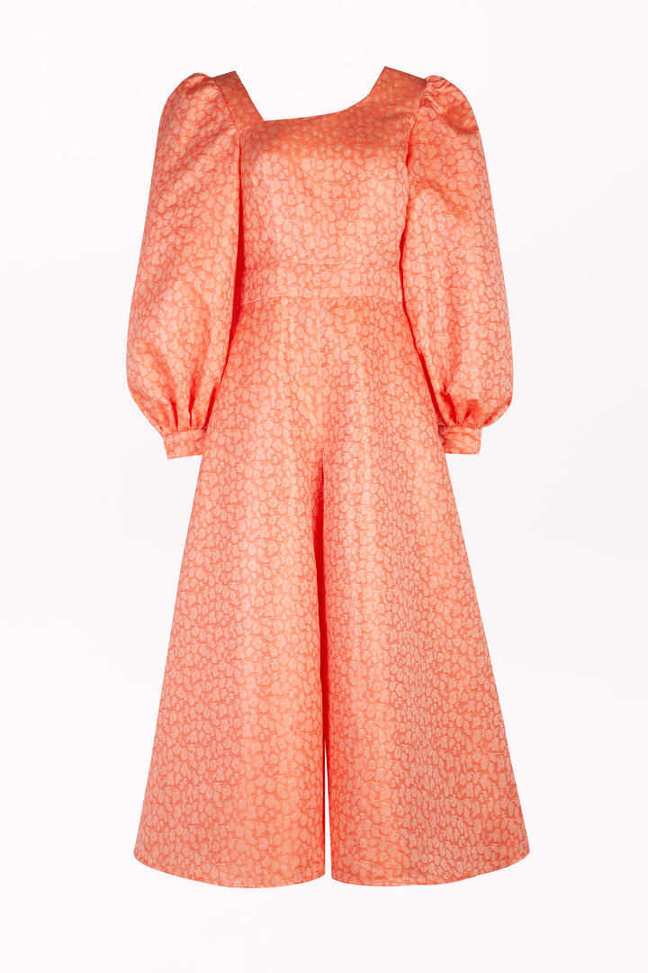 JUMPSUIT WITH AN ASYMMETRICAL NECKLINE AND WIDE LEGS