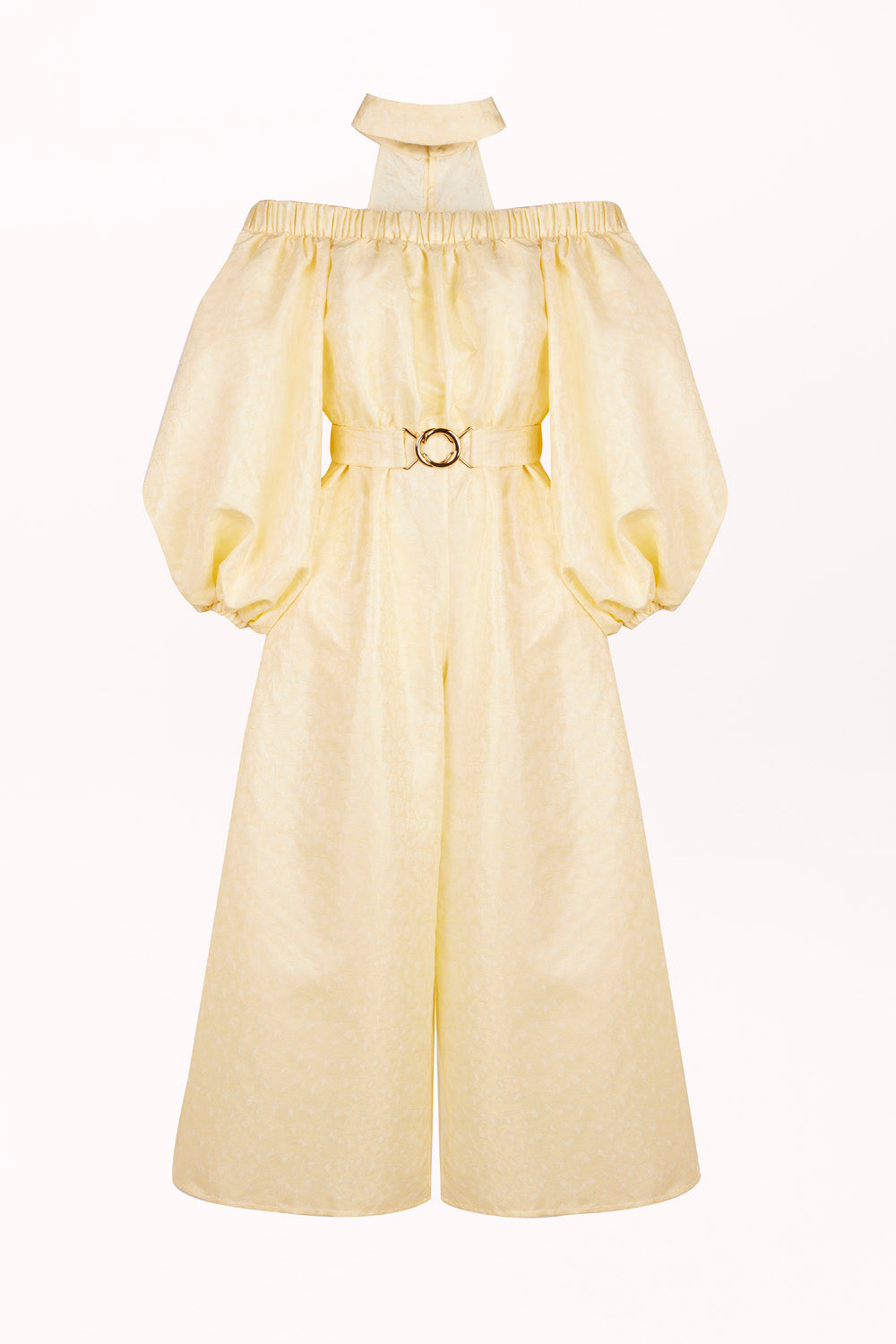 JUMPSUIT WITH OFF-SHOULDER NECKLINE AND CHOKER