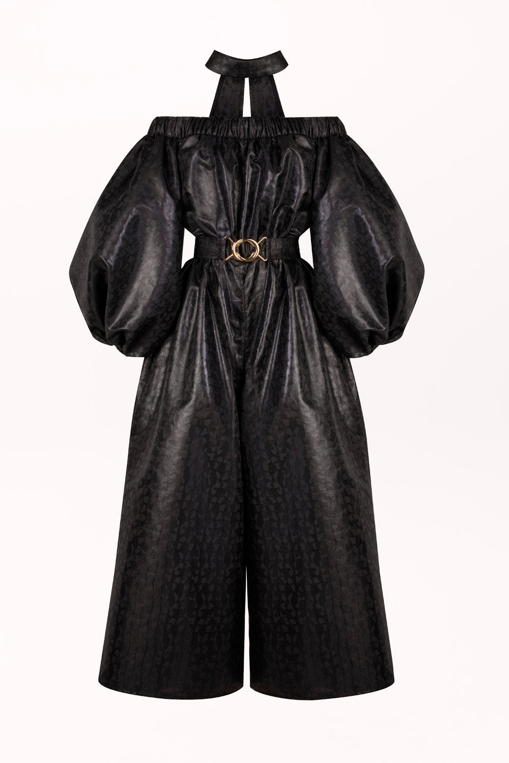 JUMPSUIT WITH OFF-SHOULDER NECKLINE AND CHOKER