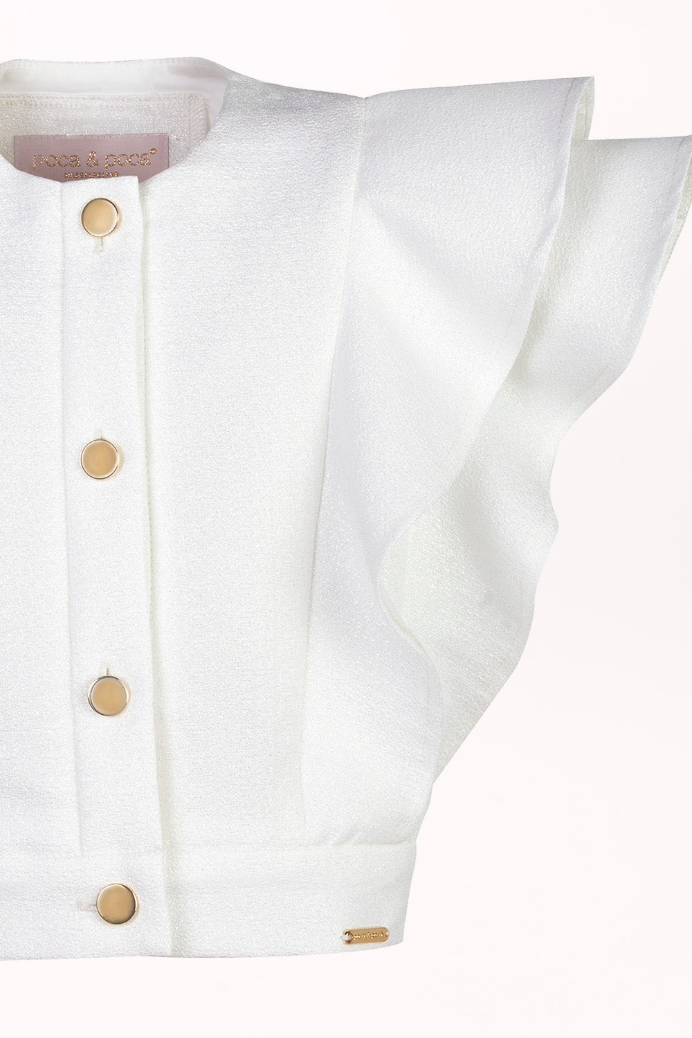 BUTTON-FRONT BLOUSE