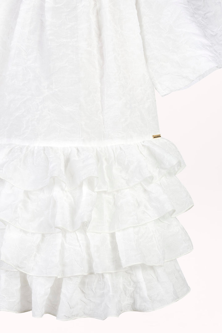 RELAXED-FIT DRESS WITH RUFFLES