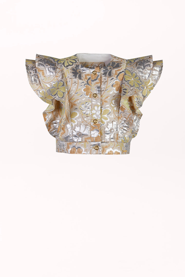 BLOUSE WITH BUTTERFLY SLEEVES