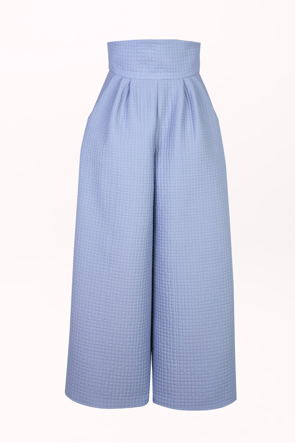 SPODNIE Z SZEROKIMI NOGAWKAMI I SZEROKIM PASEM