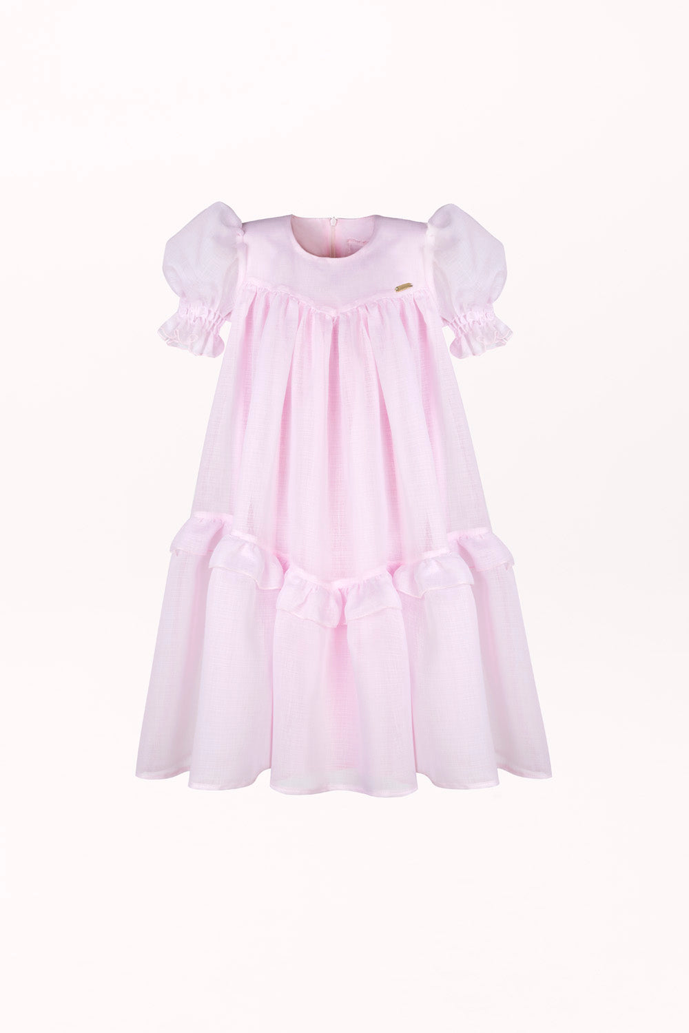 LOOSE-CUT DRESS WITH FRILLS