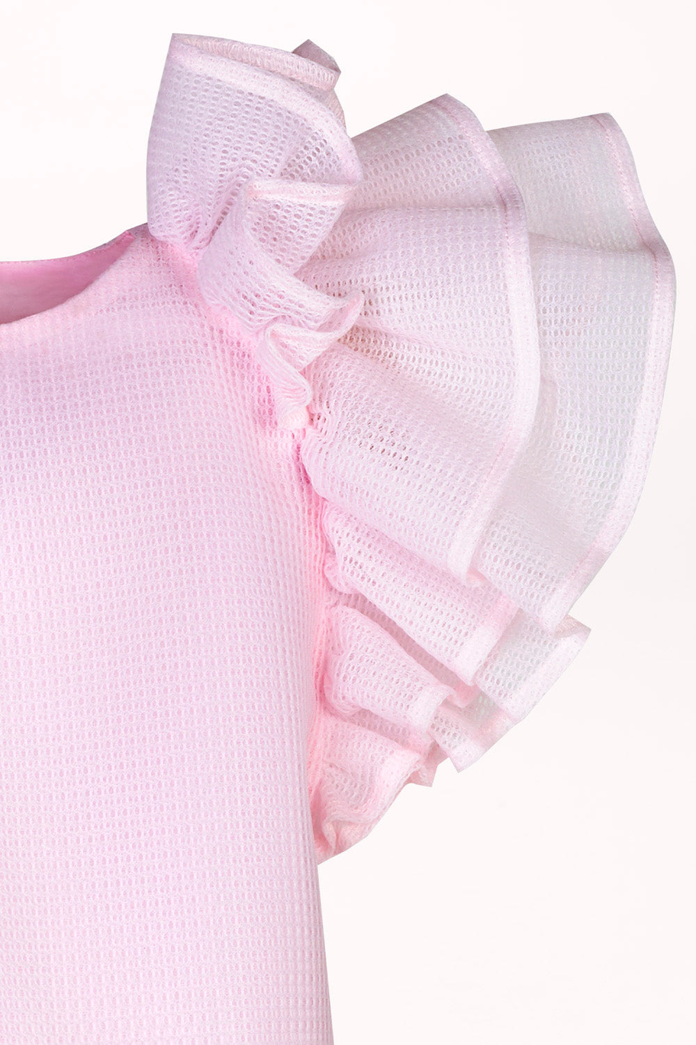 BLOUSE WITH FRILLS ON THE SHOULDER