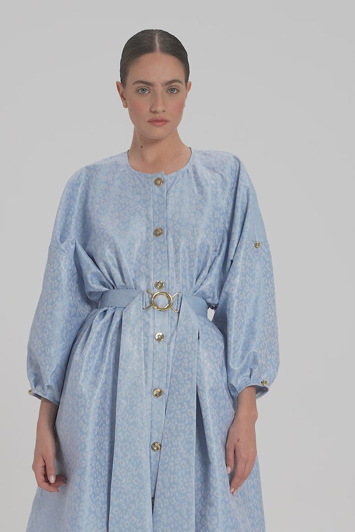 LONG BLOUSE WITH A BELT