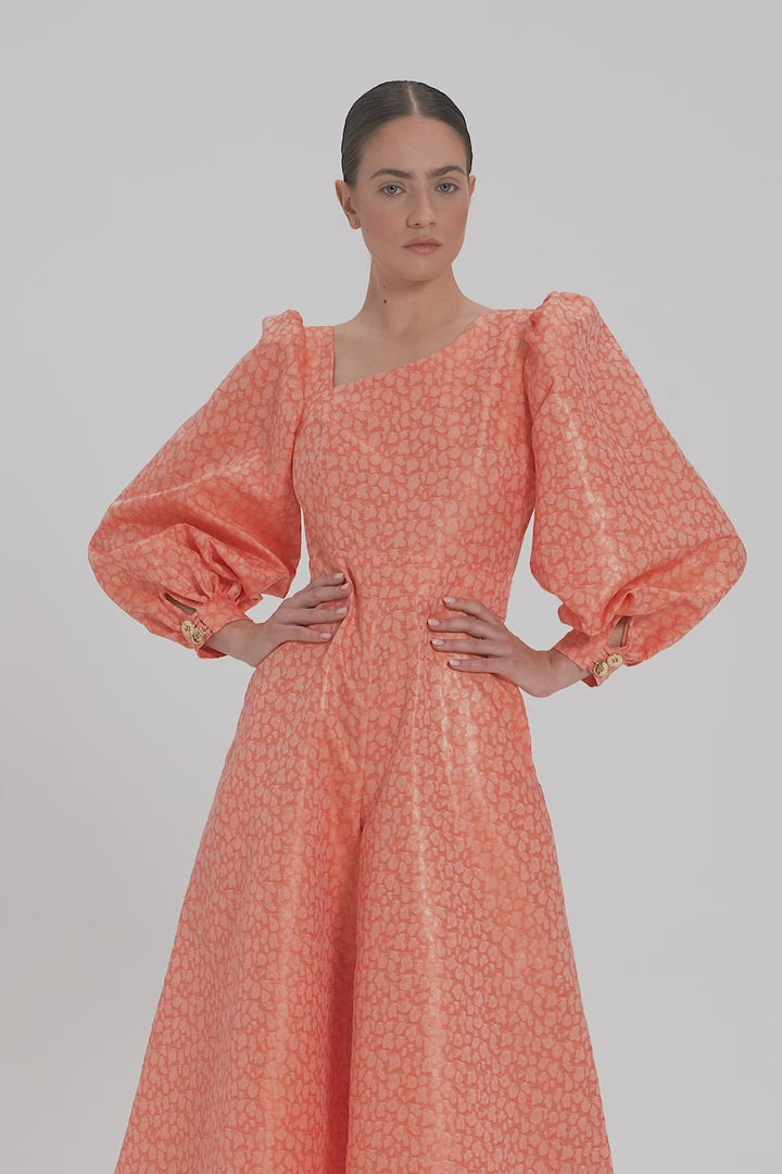 JUMPSUIT WITH AN ASYMMETRICAL NECKLINE AND WIDE LEGS